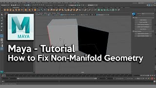 Maya  How to Fix NonManifold Geometry [upl. by Graubert]