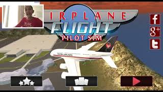 Playing Airplane Flight Pilot Simulator  Mahir and Manha Gameplay [upl. by Calvina]