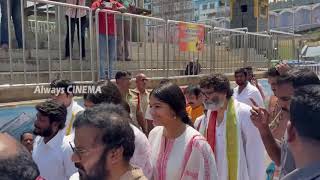 pavan kalyan daughters visit tirumala Tirupati 🙏 [upl. by Madancy]