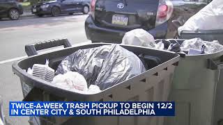 Philadelphia to begin twiceaweek trash pickup in effort to fight illegal dumping [upl. by Leibman]