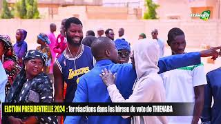 ELECTION PRESIDENTIELLE 2024  1er Réactions dans les bureaux de vote á Thienaba [upl. by Akema]