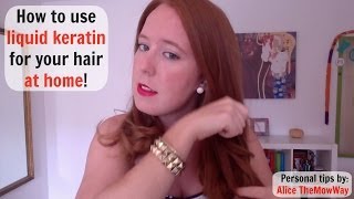 Liquid keratin how to use it at home Tips and tricks [upl. by Adaline]