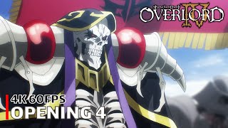 Overlord  Opening 4 【HOLLOW HUNGER】 4K 60FPS Creditless  CC [upl. by Lower]