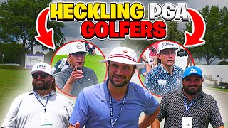 We Heckled Golfers at the FedEx Cup HILARIOUS REACTIONS [upl. by Karoly]