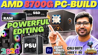 AMD Ryzen 8700G PC Build🔥Ryzen 7 8700G PC Build🔥Best Gaming Build under 60000 [upl. by Ordnas608]