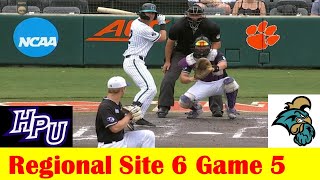 High Point vs Coastal Carolina Baseball Highlights 2024 NCAA Regional Site 6 Game 5 [upl. by Aley]