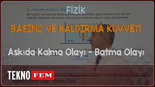 10 Sınıf FİZİK  Askıda Kalma Olayı  Batma Olayı [upl. by Hsepid]