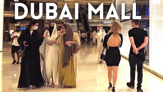 4K Dubai Mall Complete walking tour Burj khalifa fountain show Ice rink [upl. by Nauqes]