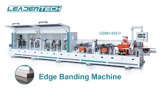 Corner Trimming Edge Banding Machine Leadertech CEBM468H [upl. by Iago]