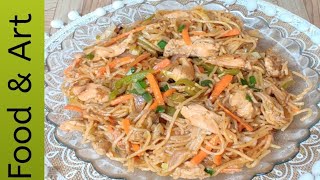 Chicken Chow Mein Recipe By Food amp Art [upl. by Eirret]