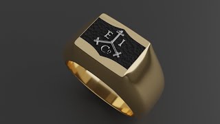 Blender 31 Gold Signet Ring Tutorial [upl. by Asseram]