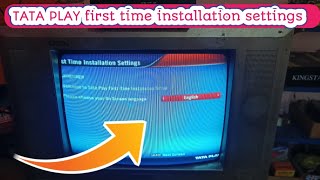 TATA PLAY First time installation settings show on tv Screen कैसे सही करें। [upl. by Dawn787]