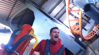 Tornado BOOST MODE on INSANE Spinning Roller Coaster 4K POV  Bakken Denmark No Copyright [upl. by Iamhaj]