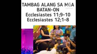 bible verse bisaya version TAMBAG ALANG SA MGA BATANON [upl. by Lahcsap]