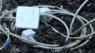 Smash Broken Apple MagSafe 2 Charger [upl. by Brooke]