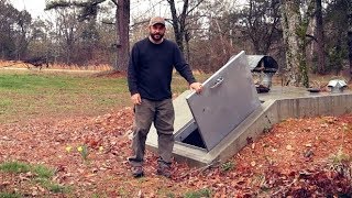 Built totally secret underground dugout cabin Ready for extreme snowstorms Fireplace inside [upl. by Cut]