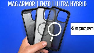 Which Is The Best SPIGEN Case Enzo Aramid  Ultra Hybrid  Mag Armor [upl. by Ynohtnad]