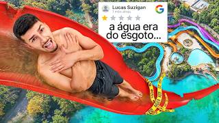 Testei os Piores Parques Aquáticos 1 Estrela [upl. by Annodahs]