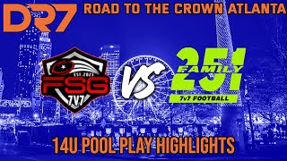 7on7 Football Highlights  FSG 14u Beats 251 Family in Great Game at DR7 Atlanta Tourney DR7 7v7 [upl. by Emirak]