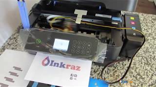 how setup epson xp4100 or xp4105 chipless with continuos ink supply system CISS [upl. by Stoddard91]