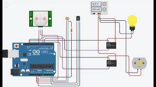 Smart Home Automation Using Sensors Version 1  Tinkercad [upl. by Virgie703]