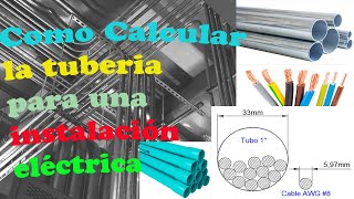 Cómo calcular la tubería para una instalación eléctrica💡 [upl. by Nosreffej]