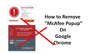 How to Remove quotMcAfee Popup“ On Google Chrome [upl. by Piers]