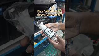 How to refill ink in Canon Pixma G3010 Printer canon Printer g3000 pixma [upl. by Clougher]