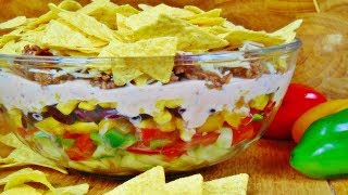 Rezept Taco Salat  Mexikanischer Partysalat  Tacosalat  Nachosalat  Schichtsalat [upl. by Aehr737]