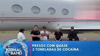 Cinco traficantes são presos na GuinéBissau com mais de 2 toneladas de cocaína  Jornal da Band [upl. by Yesrej477]