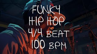 44 Drum Beat  100 BPM  HIP HOP FUNKY [upl. by Nortal]