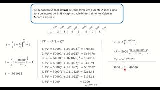 Video de anualidades vencidas y anticipadas con VF y tablas de Fondo de Amortización [upl. by Isidoro]