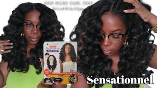 Unplug the HEAT NEW Sensationnel YPart WAND CURL Wig Kinky Edges Natural Textured Synthetic Wig [upl. by Atselec618]