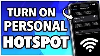 How To Setup Personal Hotspot on iPhone [upl. by Uzzial]