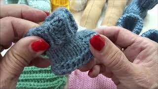 🧦 Puppenschuhe stricken  Socken stricken [upl. by Nirag]