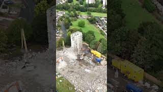 York House BD10 Bradford West Yorkshire Demolition September 2024 Drone video bd10 [upl. by Llertram628]