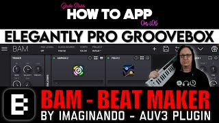 Elegantly Pro Groovebox BAM  Beat Maker for iPad  How To App on iOS  EP 1075 S12 [upl. by Salman]