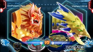 Spryzen vs Vanish Fafnir beyblade beybladeburst ranked esports mexico mobilegame batalla [upl. by Brittain941]