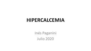 Hipercalcemia [upl. by Babby18]