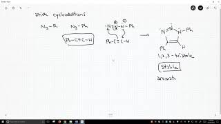 cycloadditions with azides [upl. by Jaddan988]