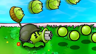 THE GATLING PEA CABBAGEPULT Plants vs Zombies Hybrid Edition 5 [upl. by Ahseinaj]