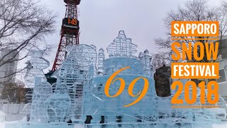 69th Sapporo Snow Festival 2018 [upl. by Attecnoc437]