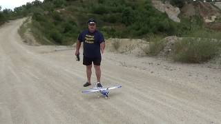 HKing Cessna 182 Skylane 965mm EPO PNF Quarry Maiden flight [upl. by Colvert428]