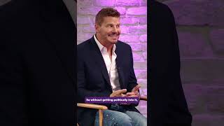 David Boreanaz says military shows are tough sells in Hollywood Shorts [upl. by Anorahs]