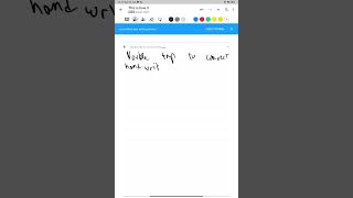 Nebo app gesture double tap to convert handwriting to text [upl. by Blanchette805]