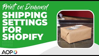 How to Set Up Shopify Shipping Rates for Print on Demand [upl. by Ssidnak]