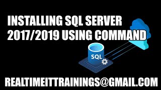 How to Install Sql Server 20172019 using Command prompt [upl. by Attiuqal479]