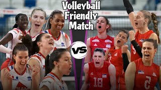 Serbia Vs France Volleyball Highlights Womens Friendly match 2024 [upl. by Anael]