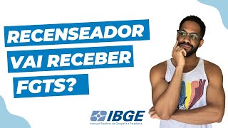 Recenseador tem direito a receber FGTS [upl. by Mychael619]