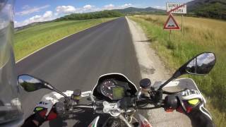 Aprilia Dorsoduro 750r acceleration 0220kmh [upl. by Aholah]